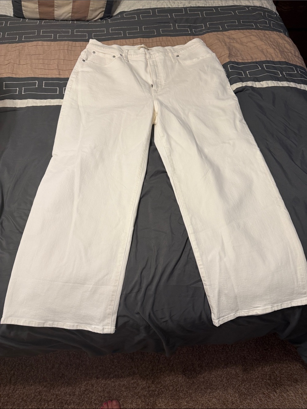 Madewell White High-Rise Jeans